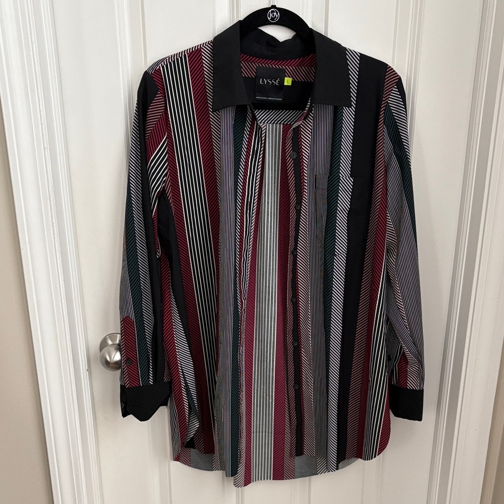 LYSSE Women's Button Down Normcore Office Workwear Blouse